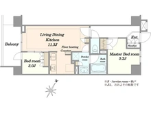 【神奈川県/茅ヶ崎市幸町】リストレジデンス茅ヶ崎 間取り図