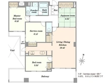 【神奈川県/川崎市麻生区向原】クレストフォルム新百合ヶ丘サウスヒル 間取り図