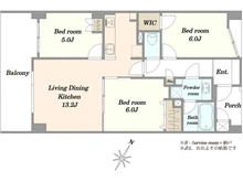 【神奈川県/藤沢市城南】クオス藤沢 間取り図
