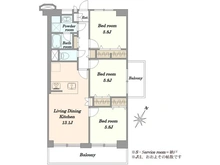 【神奈川県/横浜市鶴見区元宮】鶴見スカイハイツA棟 間取り図