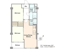 【神奈川県/横浜市港北区大豆戸町】大倉山第二コーポラス 間取り図