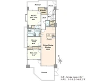 【神奈川県/横浜市瀬谷区五貫目町】マークスプリングスメゾン A棟 間取り図