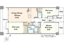 【東京都/八王子市散田町】ル・シック西八王子 間取り図