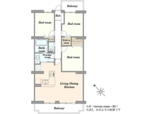 【神奈川県/茅ヶ崎市今宿】コスモ茅ヶ崎プレシオ 間取り図