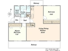 【神奈川県/横浜市港南区港南台】港南台つぐみ 18号棟 間取り図
