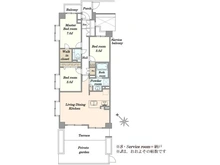 【神奈川県/川崎市多摩区登戸】小田急コアロード向ヶ丘遊園 間取り図