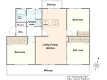 【神奈川県/横浜市港南区港南台】港南台ひばり団地 9号棟 間取り図