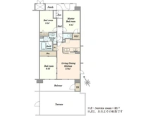 【神奈川県/横浜市旭区中白根】アリスガーデン横浜 II番館 間取り図