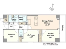 【神奈川県/川崎市麻生区百合丘】藤和新百合ヶ丘コープ 間取り図