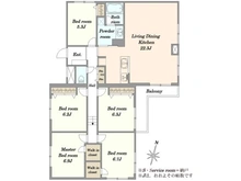 【神奈川県/鎌倉市由比ガ浜】トーア由比ガ浜マンション 間取り図