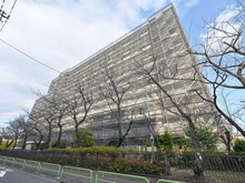 【東京都/板橋区坂下】蓮根ファミールハイツ 1号棟 外観：大規模修繕工事中