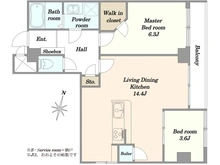 【東京都/北区王子】トーカンマンション王子 間取り図