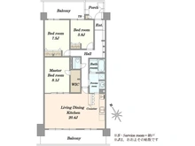 【神奈川県/藤沢市城南】サンクタス湘南藤沢アネーロの丘 間取り図