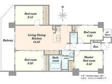 【神奈川県/横浜市都筑区池辺町】ダイアパレスつづきの丘 間取り図