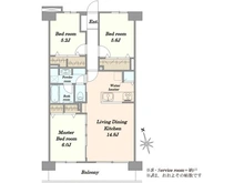 【神奈川県/横浜市栄区桂町】コープ野村湘南本郷台 2号棟 間取り図