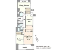 【神奈川県/横浜市瀬谷区阿久和西】ナイスアーバンステイツ三ツ境 間取り図
