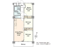 【東京都/北区赤羽西】西赤羽グリーンハイツ 間取り図