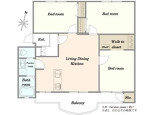 【神奈川県/相模原市南区相模台】相模台ハイツ B棟 間取り図