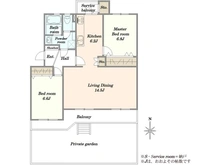 【神奈川県/茅ヶ崎市中海岸】エミネンス茅ヶ崎 3号棟 間取り図