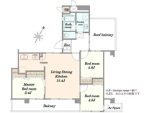 【東京都/多摩市山王下】ベルザ多摩センター 間取り図