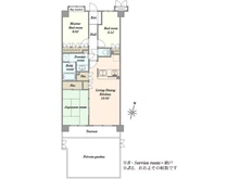 【神奈川県/藤沢市湘南台】藤和シティホームズ湘南台弐番館 間取り図