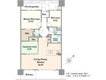 【東京都/八王子市大和田町】グランシティレイディアントアクアヴィータ 間取り図