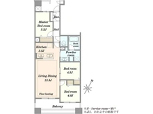 【神奈川県/川崎市麻生区上麻生】新百合ヶ丘パークハウスヒルズテラス 間取り図