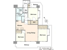 【神奈川県/川崎市麻生区上麻生】クレアガーデン麻生台 間取り図