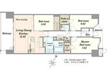 【東京都/多摩市鶴牧】ジオ多摩センター 間取り図