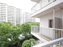 【神奈川県/川崎市多摩区中野島】新多摩川ハイム 2号棟 眺望：北側バルコニーから