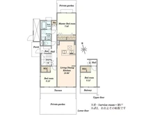 【神奈川県/横浜市青葉区あざみ野】あざみ野団地 3-2-8号棟 間取り図