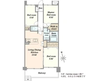 【神奈川県/川崎市多摩区枡形】向ヶ丘遊園南ガーデンハウス 間取り図
