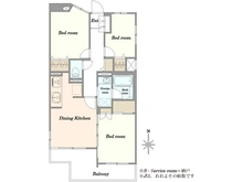【神奈川県/川崎市麻生区細山】エルベ初穂百合ヶ丘 間取り図