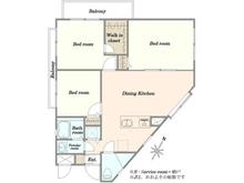 【東京都/府中市南町】グリーンハイム 間取り図