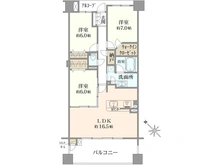 【神奈川県/横浜市港北区綱島西】ディアパークスグランサウスコート 間取り図