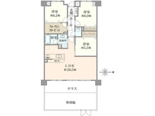 【神奈川県/川崎市高津区久末】クレストフォルム日吉レインボーズヒル パークサイド棟 間取り図