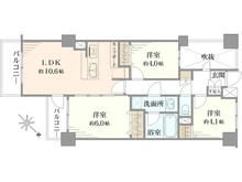 【神奈川県/川崎市幸区小倉】マイキャッスル新川崎 間取り図
