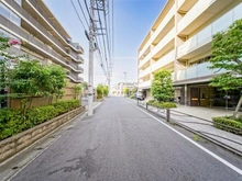 【神奈川県/川崎市中原区上小田中】プラウド武蔵中原ディアージュ 前面道路