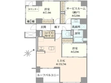 【神奈川県/横浜市港北区新横浜】クレッセント新横浜イルドマーニ 間取り図