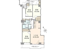 【神奈川県/横浜市港北区小机町】東急ドエル・アルス港北小机 間取り図