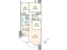 【神奈川県/横浜市港北区綱島東】パークスクエア綱島 間取り図