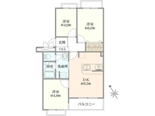 【神奈川県/横浜市港北区高田東】綱島ビューハイツ 間取り図