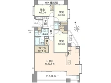 【神奈川県/横浜市神奈川区西寺尾】ヒルズ横浜神之木公園 間取り図