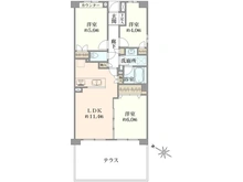 【神奈川県/横浜市港北区下田町】日吉西パーク・ホームズ 間取り図
