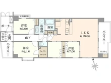 【神奈川県/川崎市中原区井田】ヒューマンスクエア日吉ヒルテイジ 間取り図