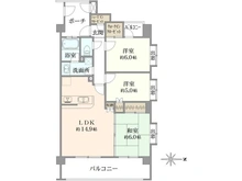 【神奈川県/横浜市神奈川区松見町】グラシアス横濱妙蓮寺 間取り図