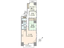 【神奈川県/横浜市港北区新横浜】ダイアパレスベラーク新横浜 間取り図