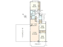 【神奈川県/横浜市港北区高田西】藤和ライブタウン綱島の丘 B棟 間取り図