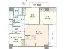 【神奈川県/川崎市高津区蟹ケ谷】パレステージ日吉さくらが丘 間取り図