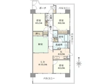 【神奈川県/横浜市鶴見区江ケ崎町】クレストフォルム鶴見グランステージ 間取り図